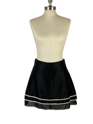Reiss Black Tiered Skirt