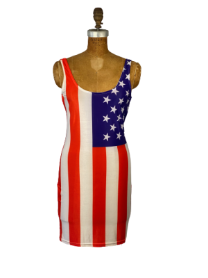 Romwe American Flag Bodycon Dress