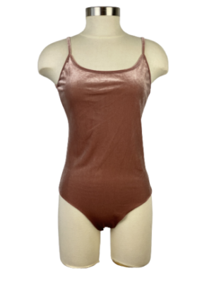 Zara Dusty Pink Velvet Bodysuit