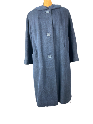 Marshall Fields Vintage 60s Navy Wool Coat