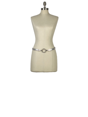 Metallic Belt Studded with Diamonets