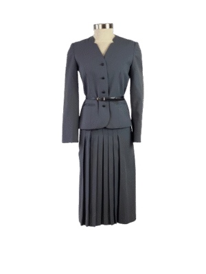 Grey Skirt Suit Set