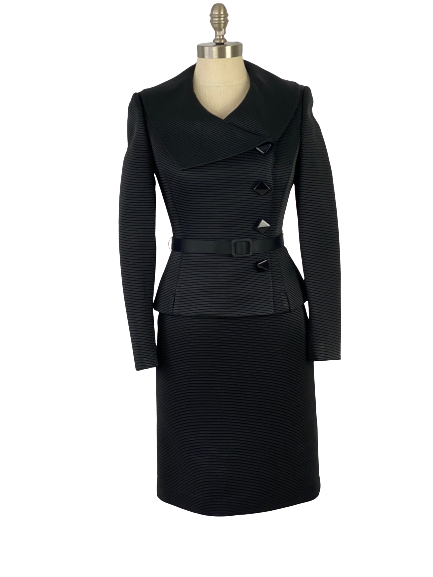 Tahari Black Skirt Suit Set